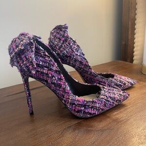 New York & Company Women's Multicolor Tweed Heels